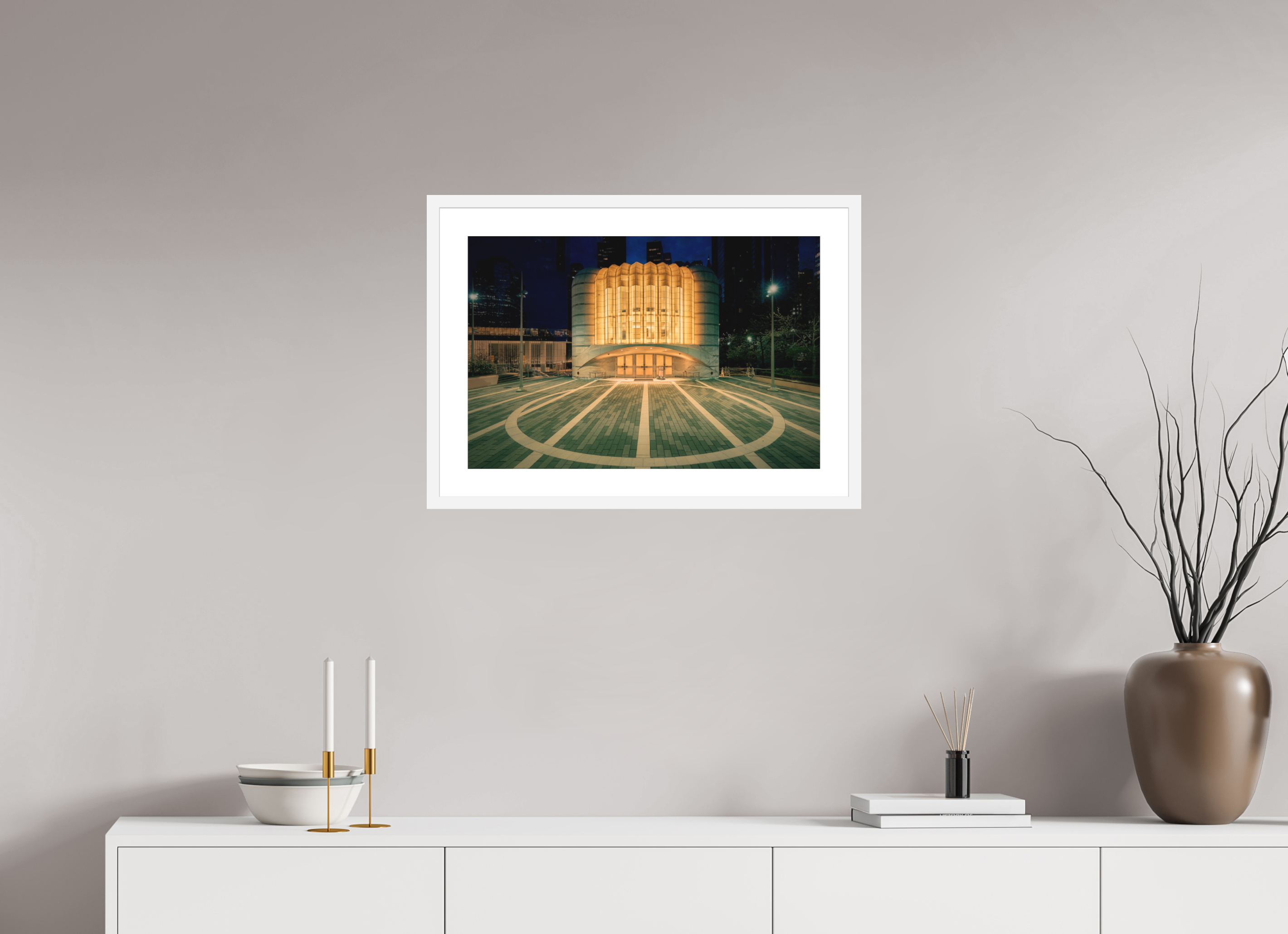 24 x 16″, Passe-Partout White Frame The St. Nicholas Greek Orthodox Church