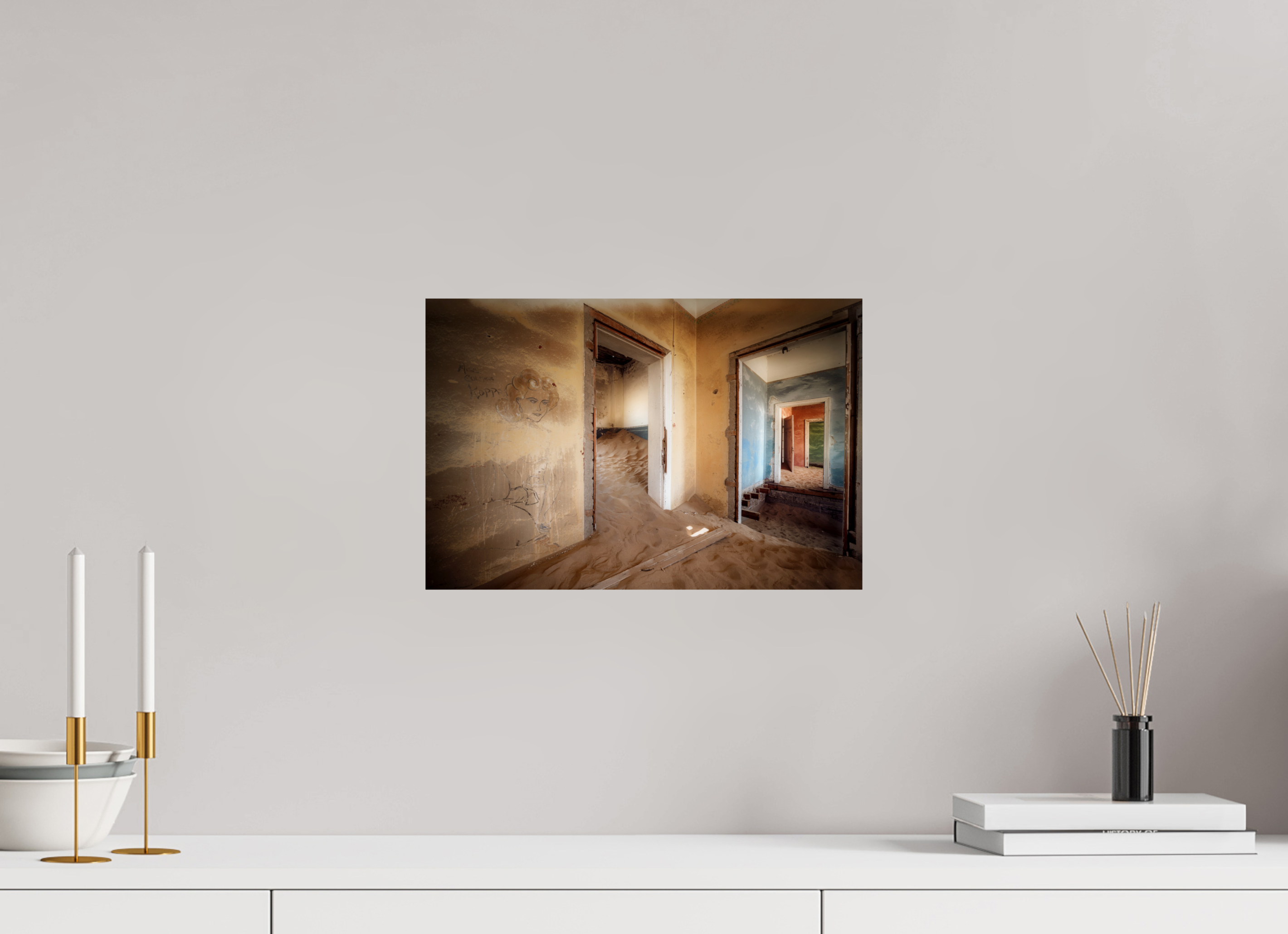 15 x 10″, Giclée Alu-Dibond Lost Dreams of Kolmanskop