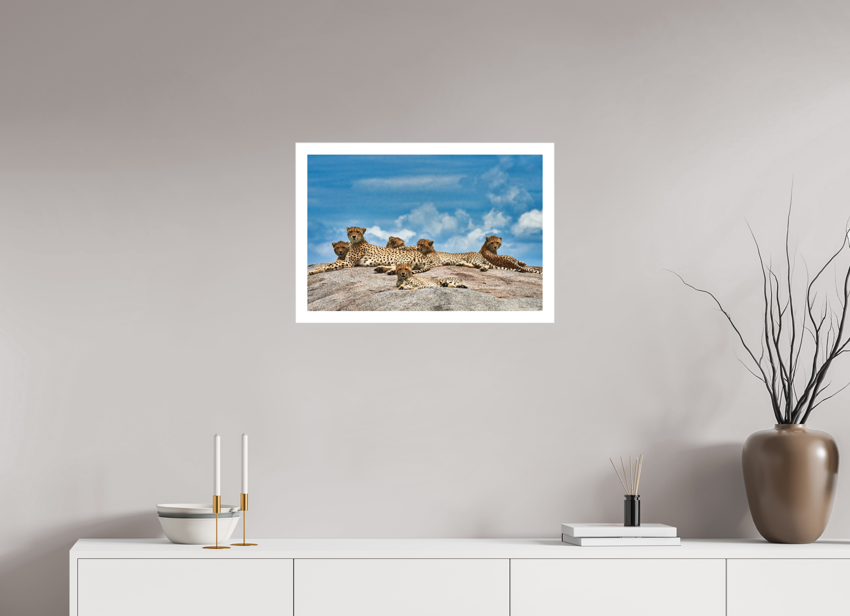 24 x 16″, Fine Art Bonded Acrylic Super Mom & Cubs