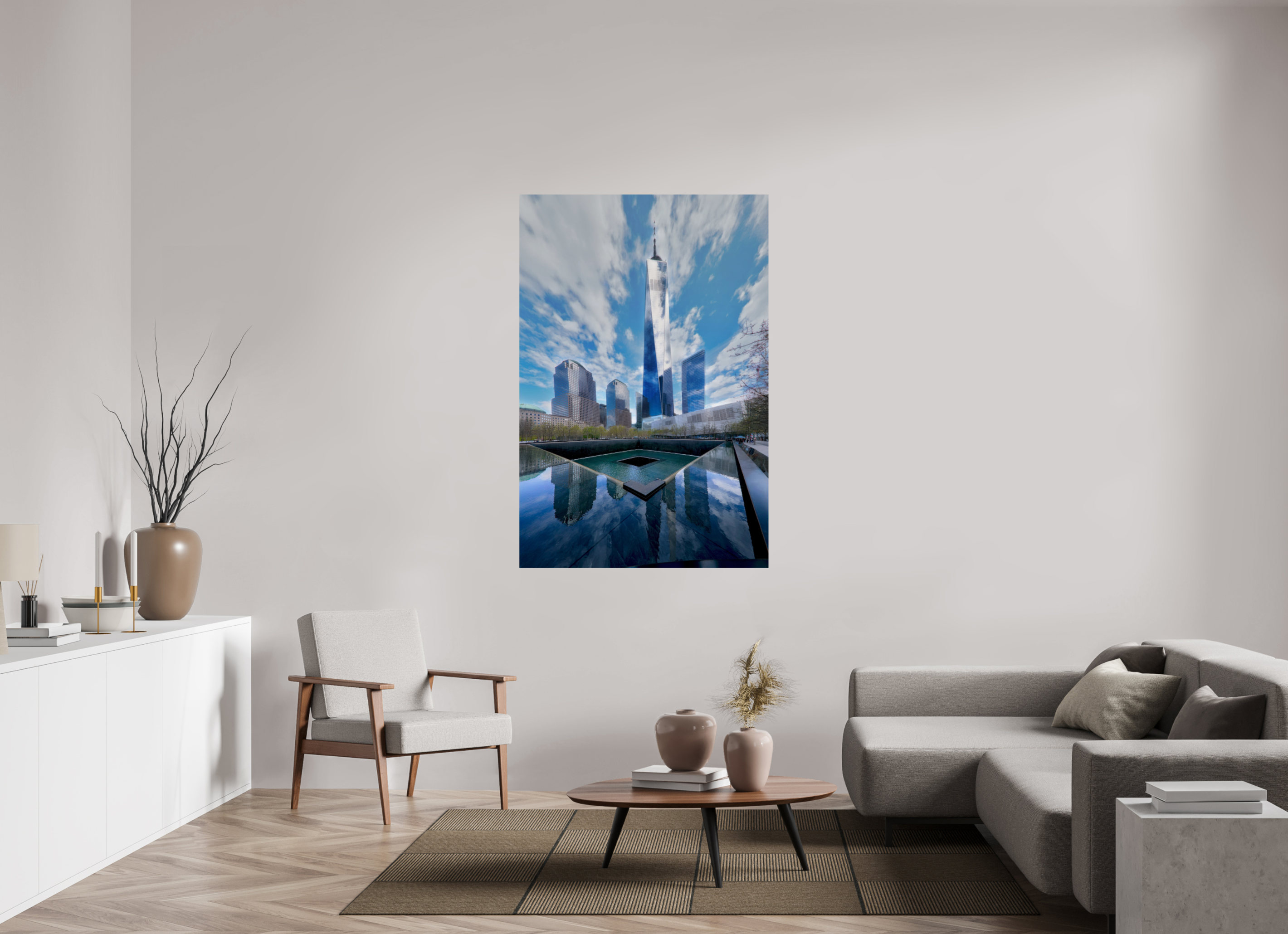 40 x 60″, Giclée Alu-Dibond 9/11 Memorial Plaza
