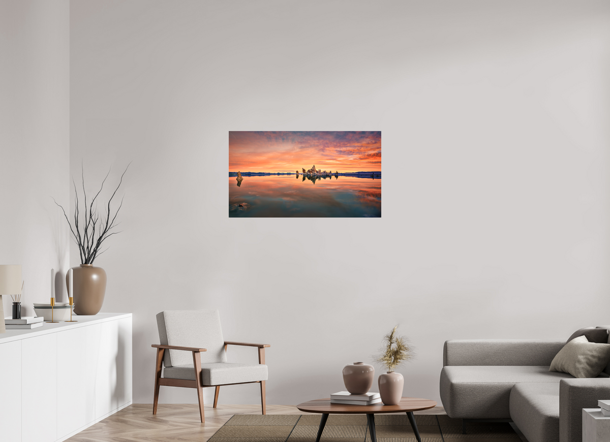 40 x 22.5″, Fine Art Textile Reflektor: Mono Lake's South Tufa