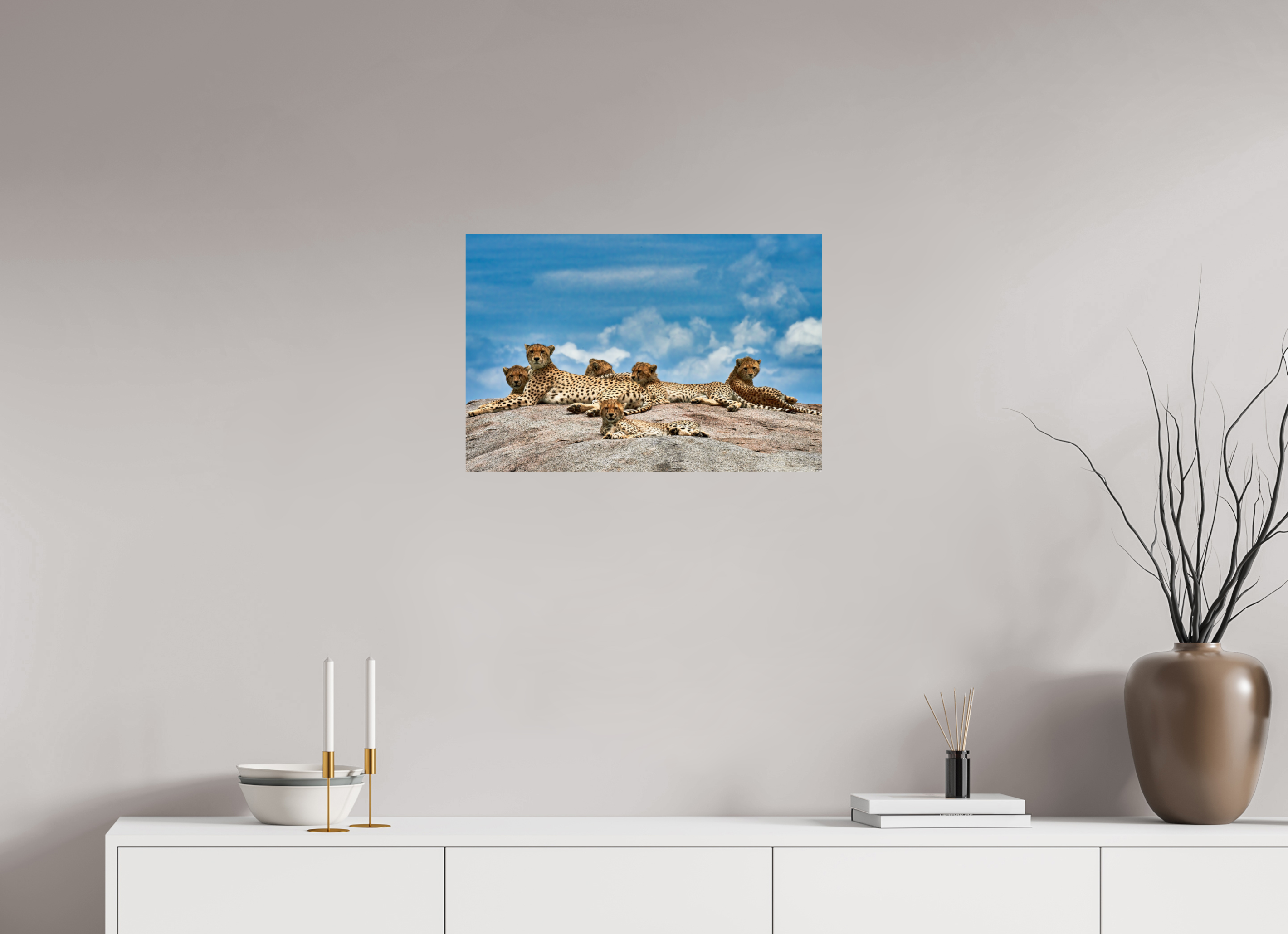 24 x 16″, Giclée Alu-Dibond Super Mom & Cubs