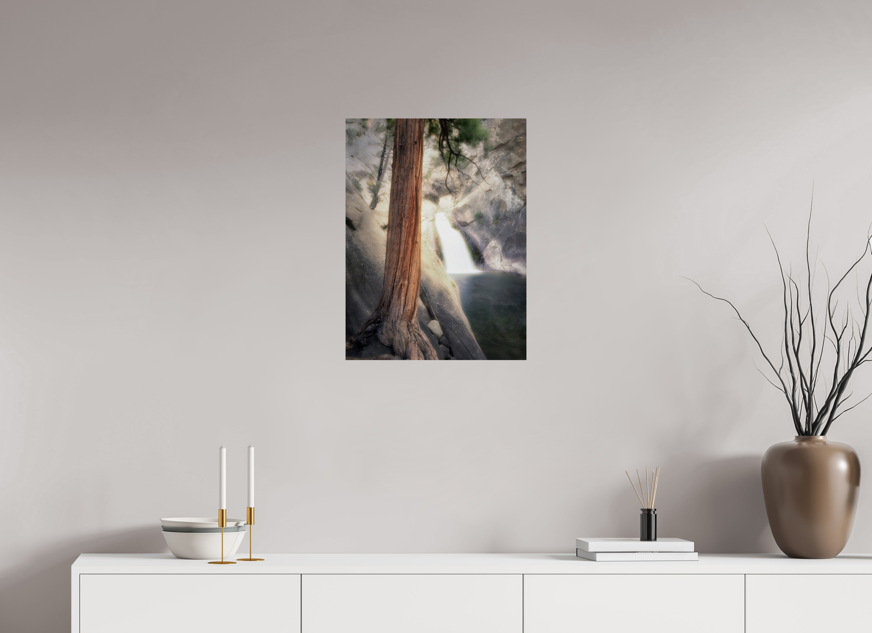 18 x 24″, Giclée Alu-Dibond Roaring River Falls 2 — Kings Canyon