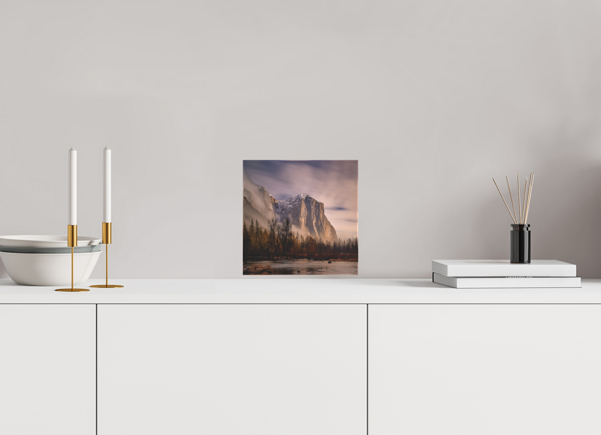 8 x 8″, Acrylic Block Gift Set El Capitan at Dawn