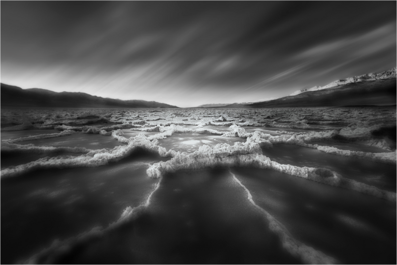 Death Valley's Badwater Basin in Monochrome