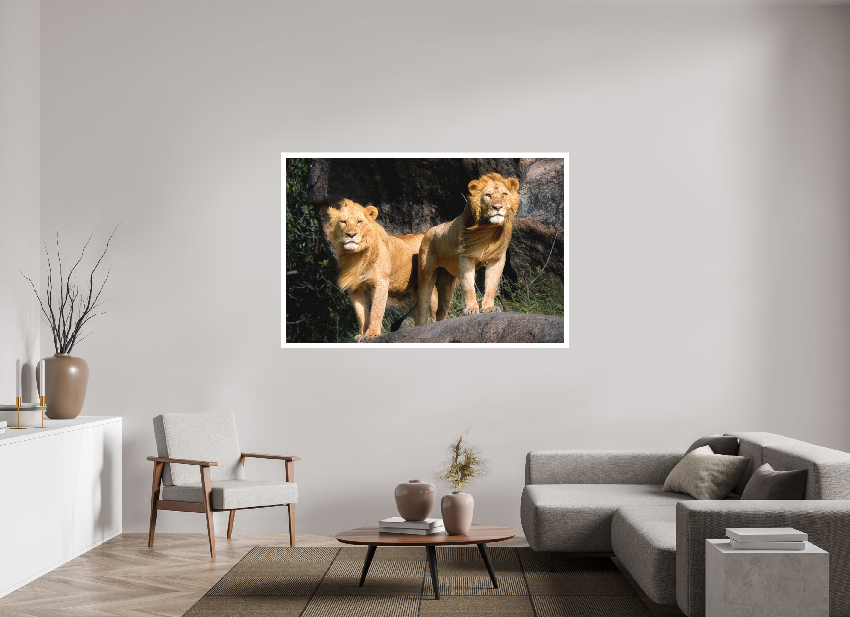 66 x 44″, Fine Art Bonded Acrylic Two Fabios