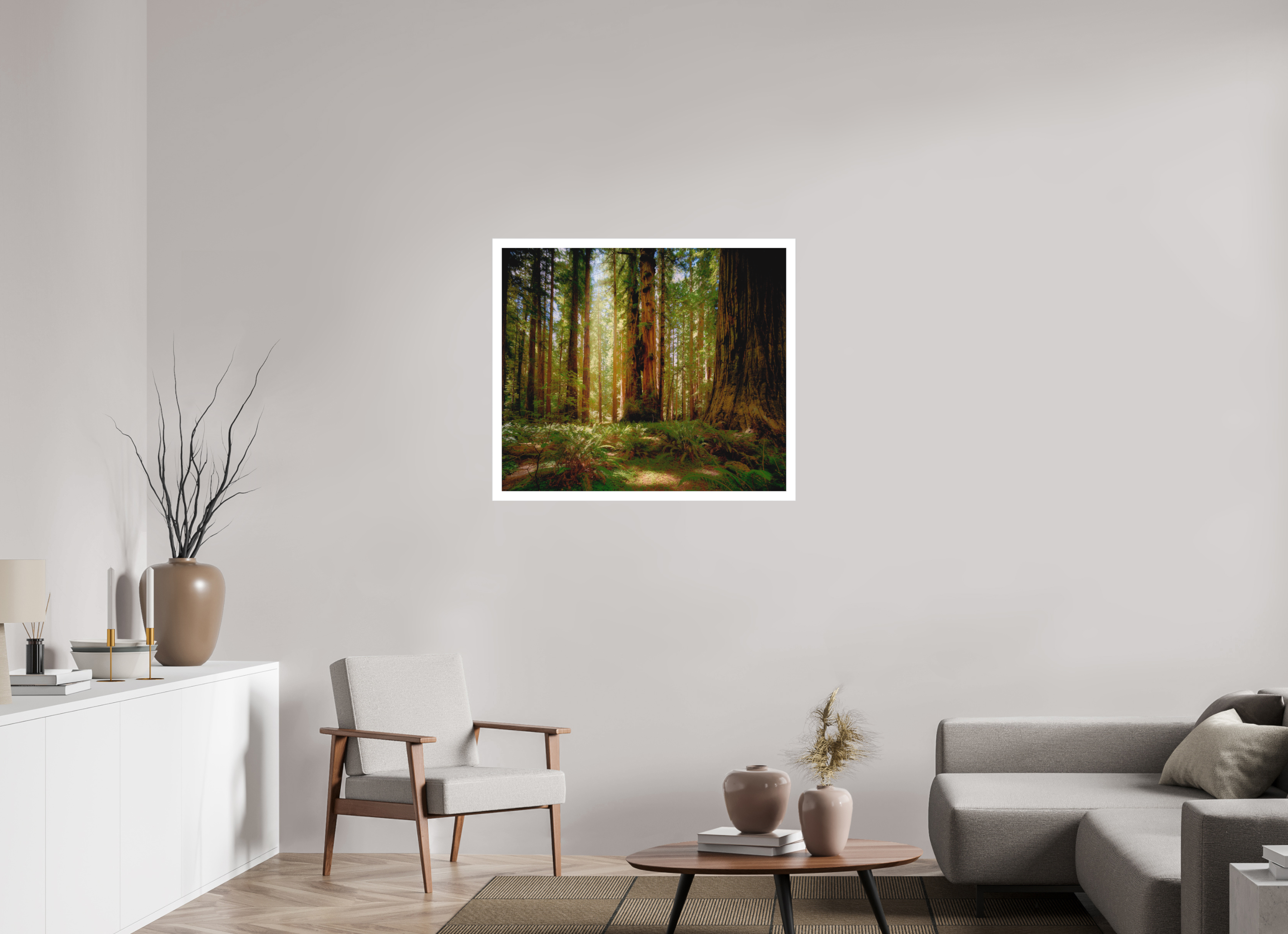 36.2 x 31″, Fine Art Bonded Acrylic Life & Light Beneath the Giants