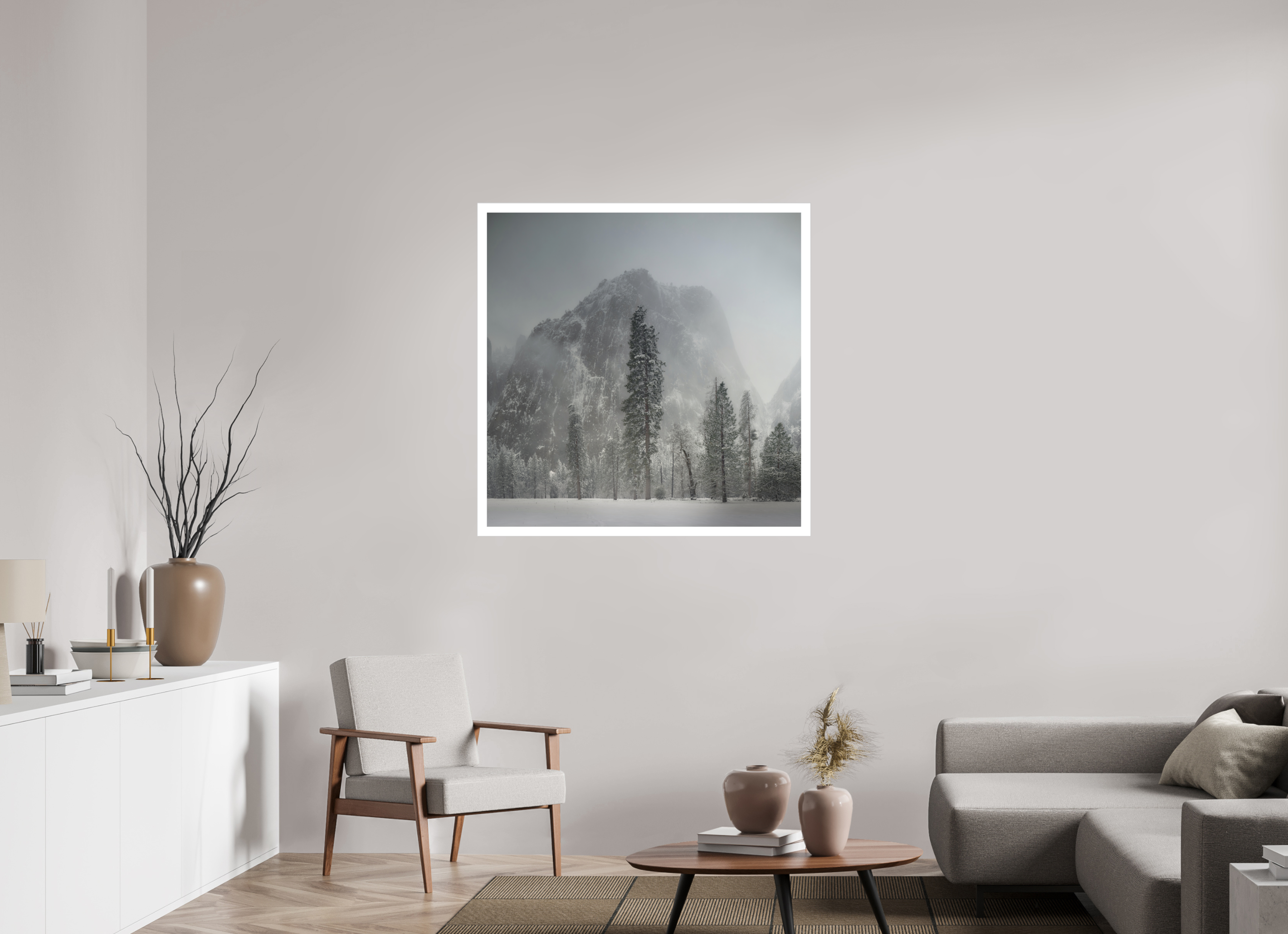 40 x 40″, Fine Art Bonded Acrylic Winter Is Here