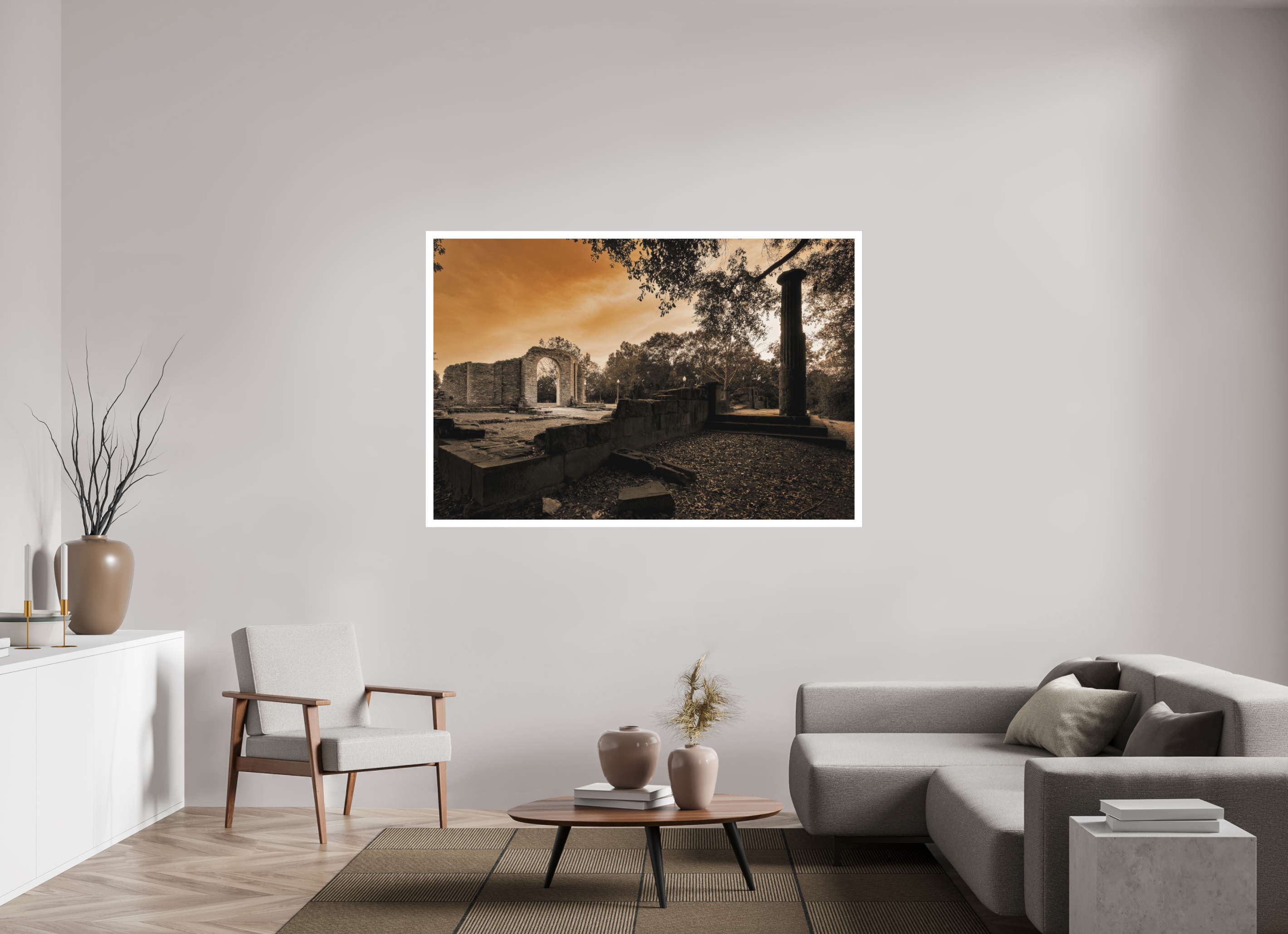 66 x 44″, Fine Art Bonded Acrylic Ruins
