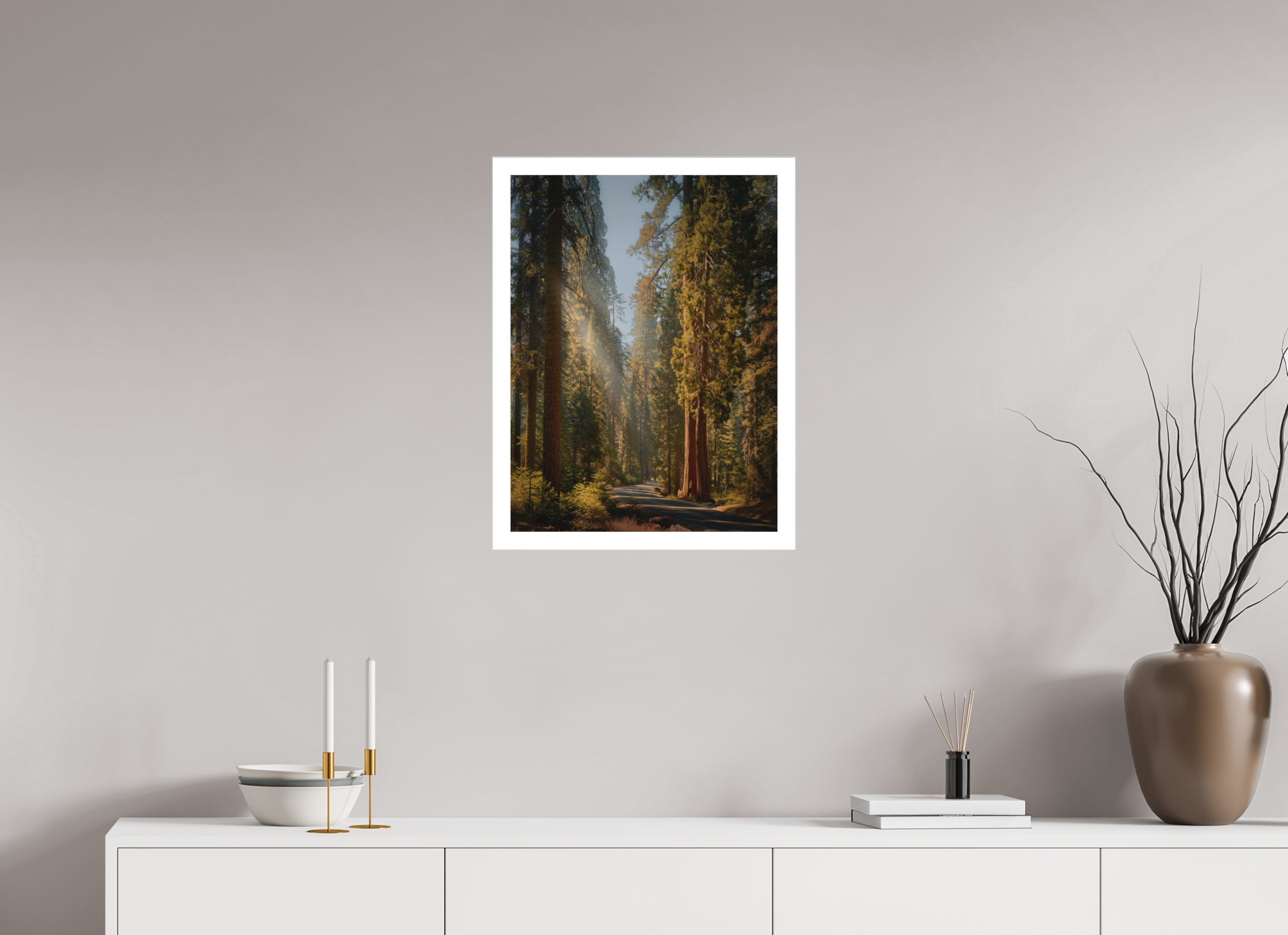 18 x 24″, Fine Art Bonded Acrylic The Generals Highway II: Sequoia National Park