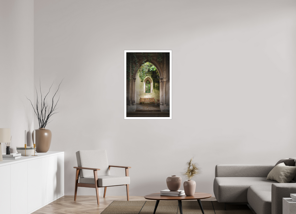 24 x 36″, Bonded Acrylic Mat + Black Frame London's St Dunstan-in-the-East