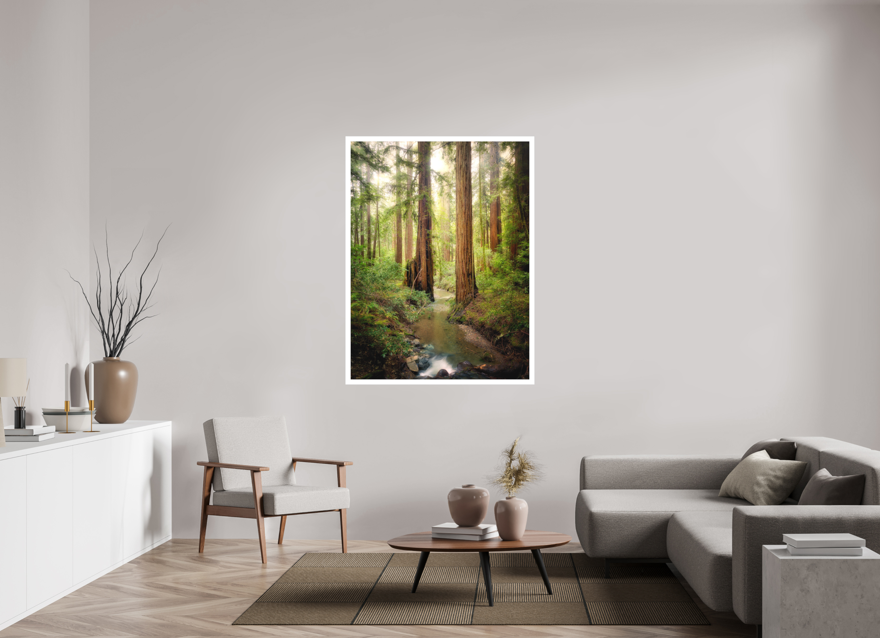 42 x 56″, Fine Art Bonded Acrylic Armstrong Woods III: Columnas