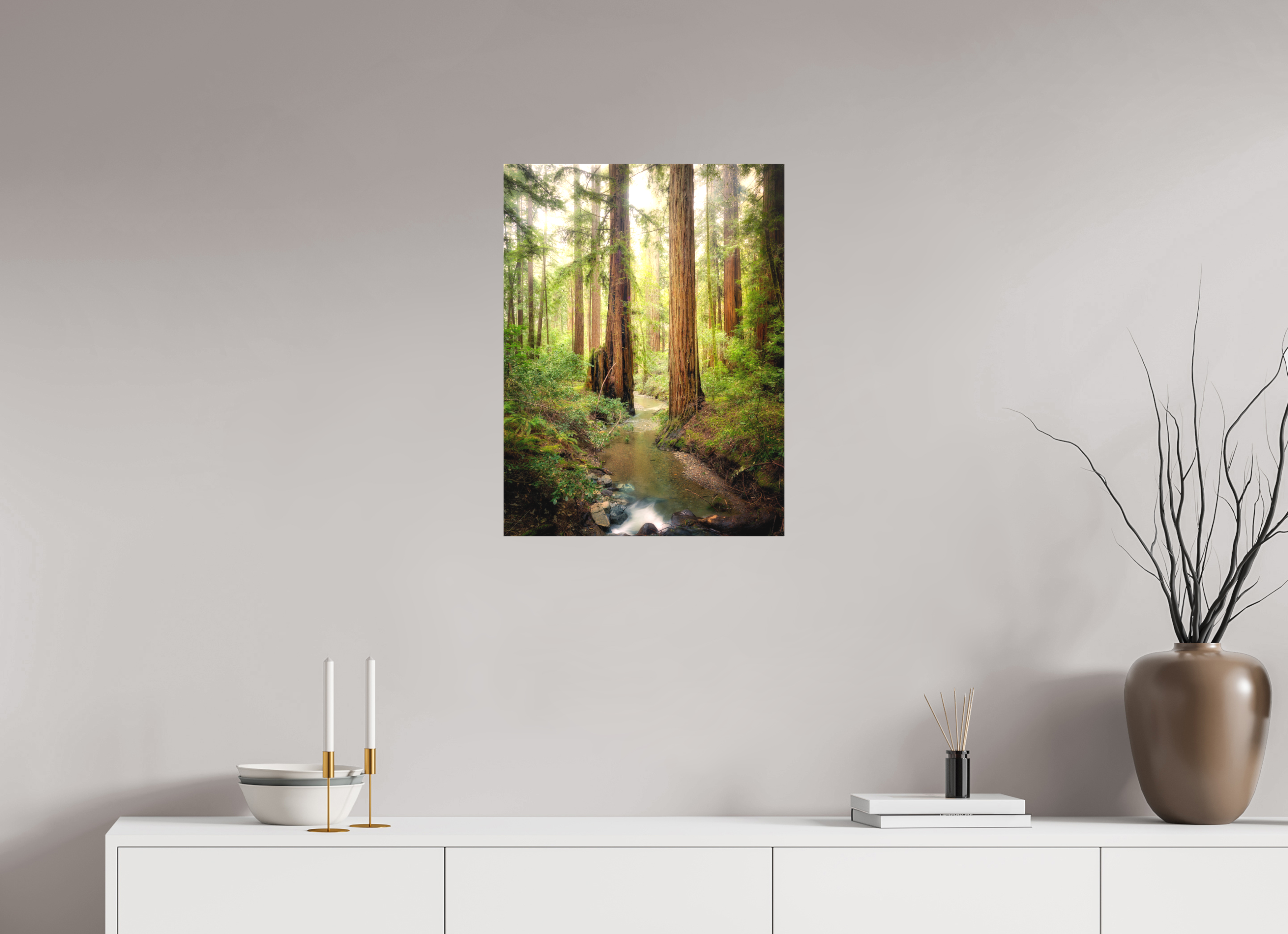 18 x 24″, Fine Art Textile Armstrong Woods III: Columnas