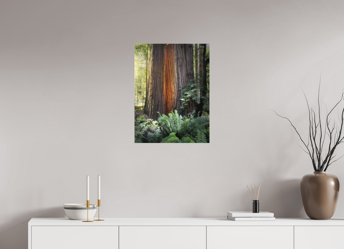 18 x 24″, Fine Art Textile Glow in the Tall Trees Grove