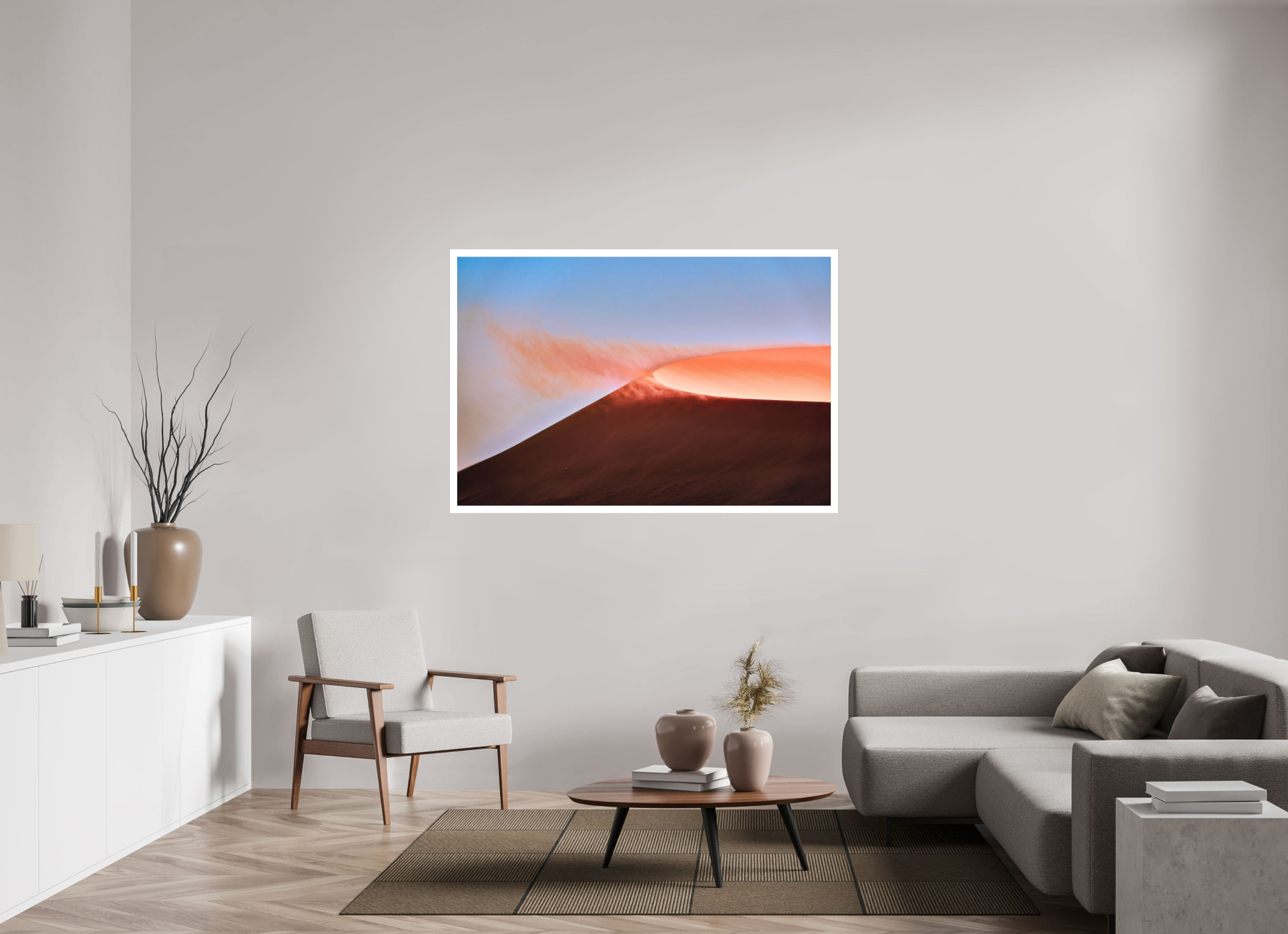 60 x 40″, Fine Art Bonded Acrylic Deadvlei San Dune Crater Rim