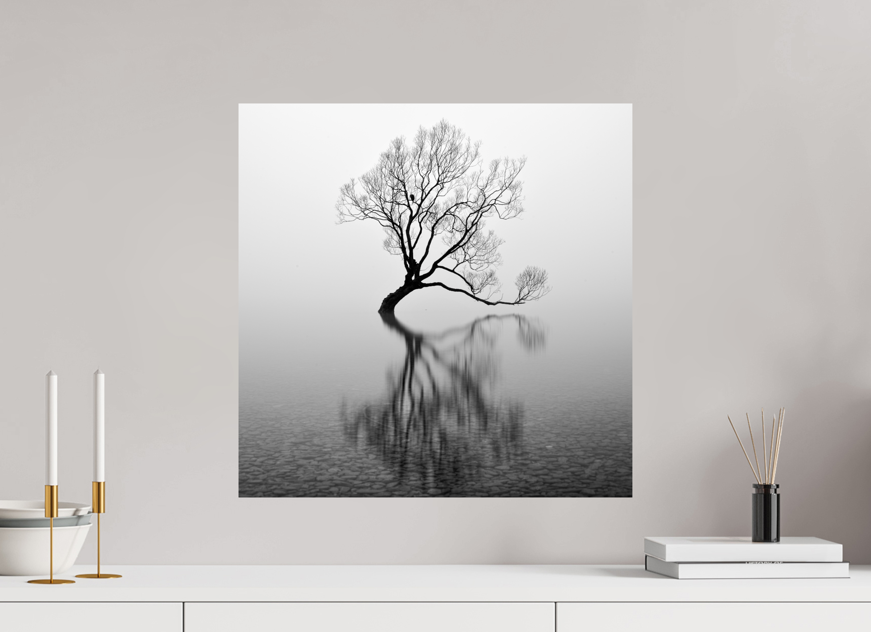 20 x 20″, Giclée Alu-Dibond Wanaka I: Rich Minimalism