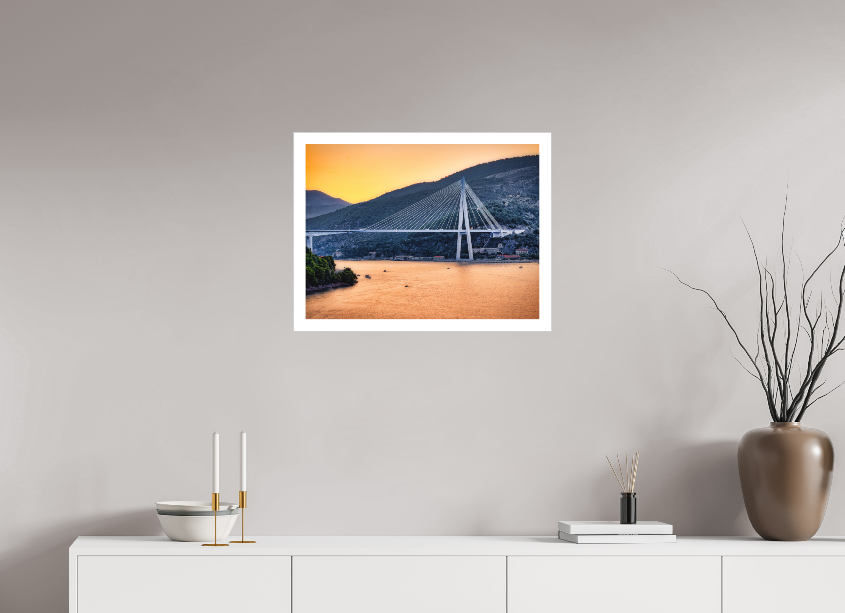 24 x 18″, Fine Art Bonded Acrylic Entering Dubrovnik