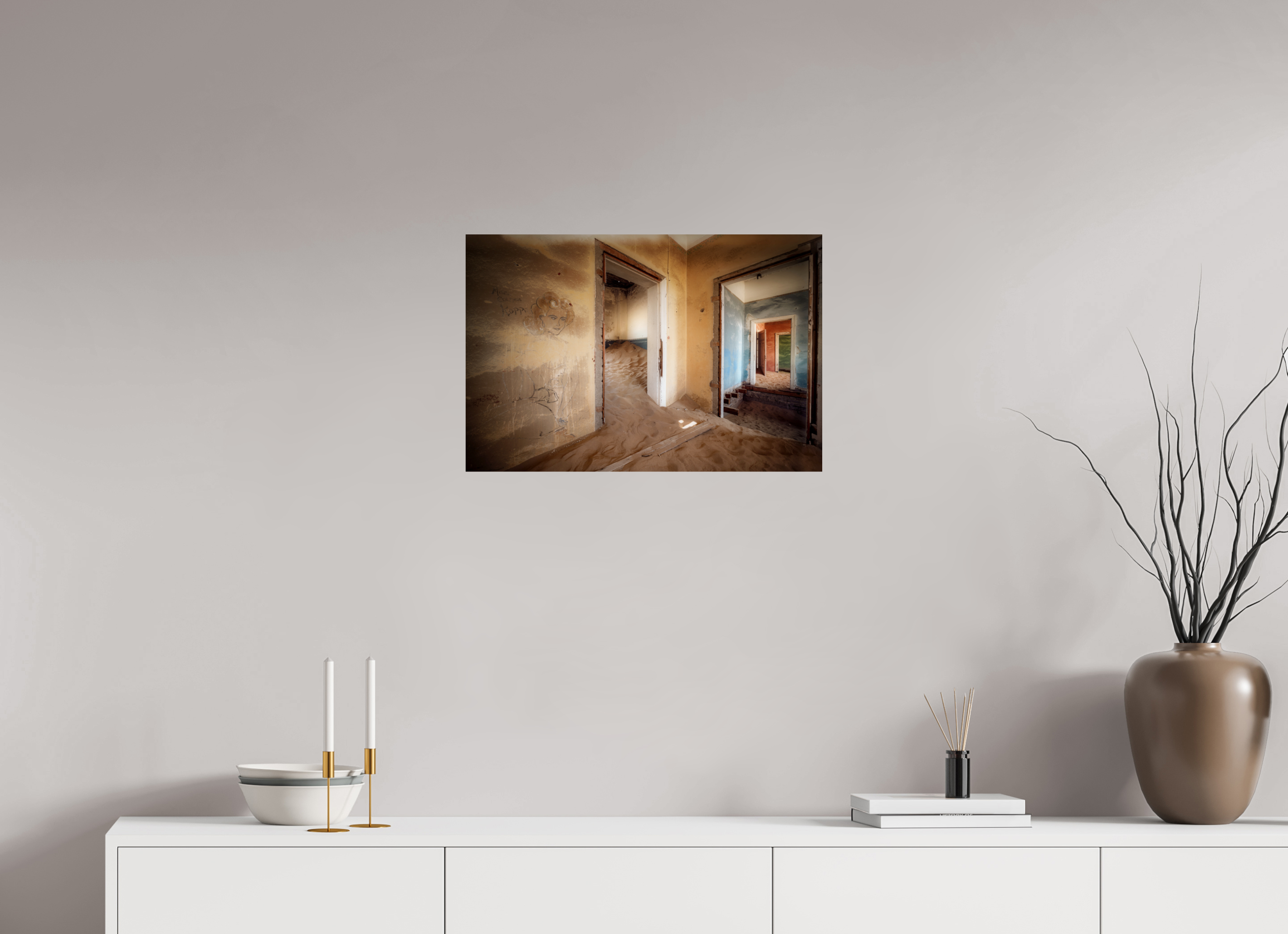 24 x 16″, Giclée Alu-Dibond Lost Dreams of Kolmanskop