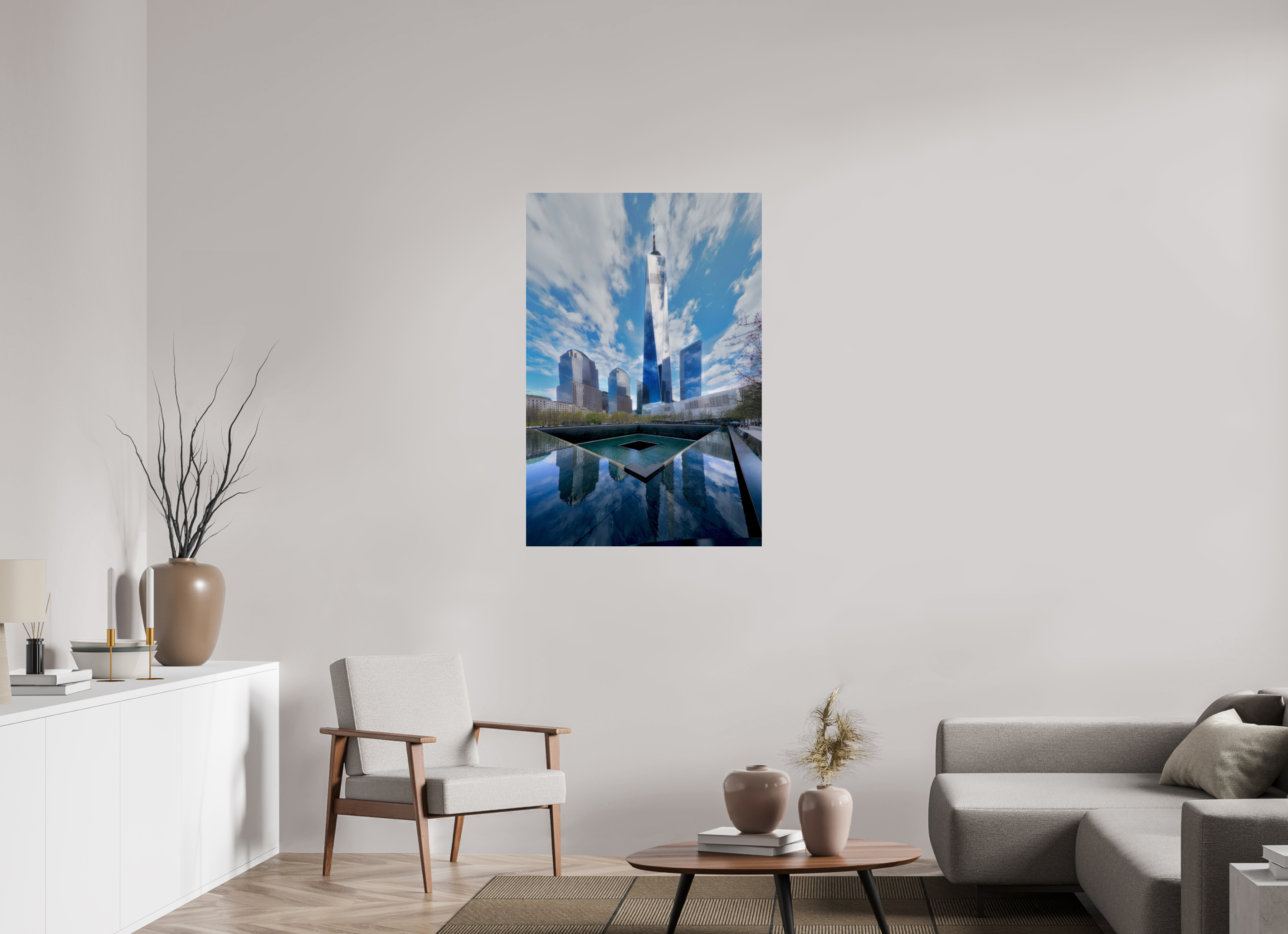 30 x 45″, Giclée Alu-Dibond 9/11 Memorial Plaza