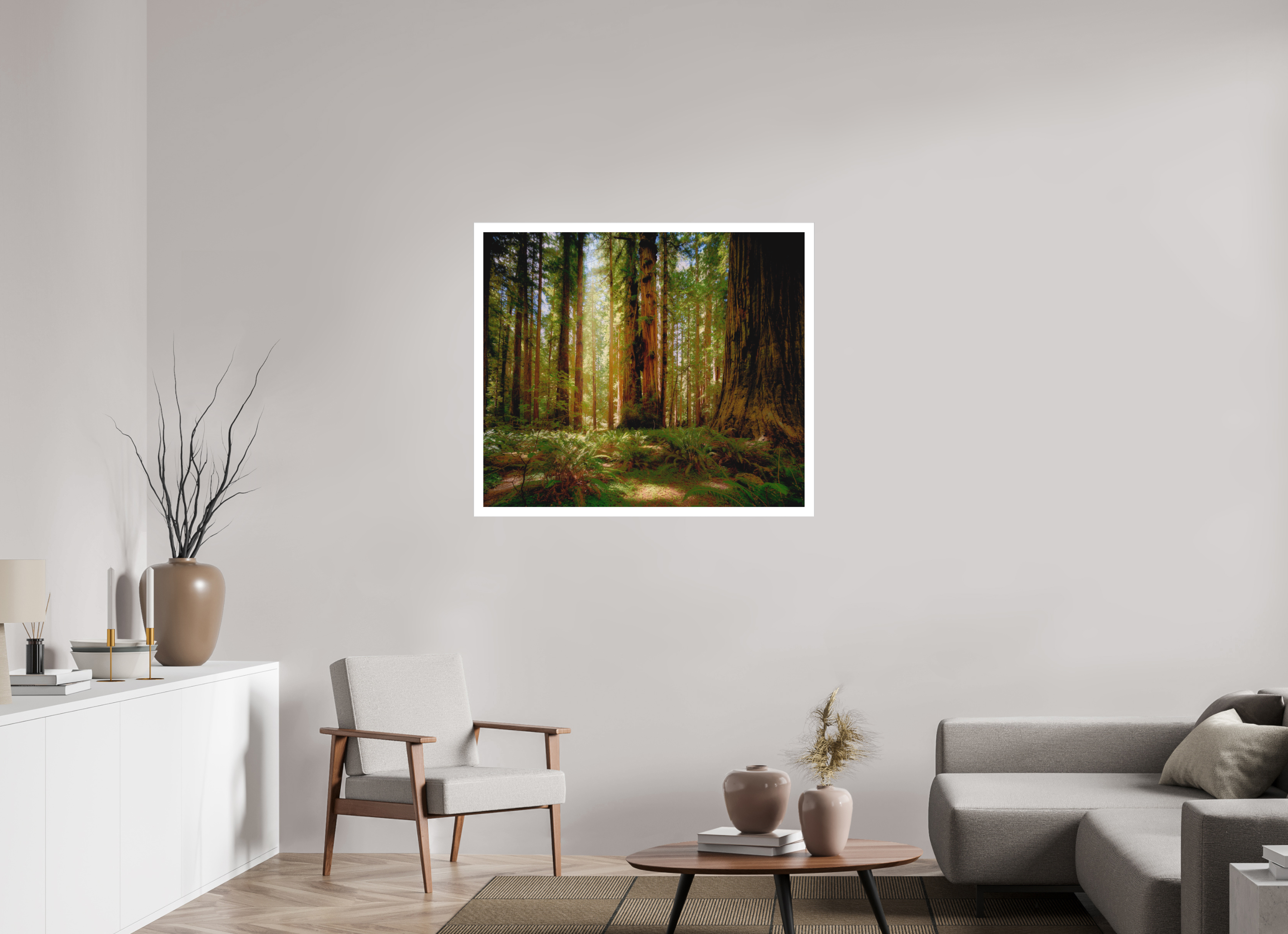 40.9 x 35″, Fine Art Bonded Acrylic Life & Light Beneath the Giants