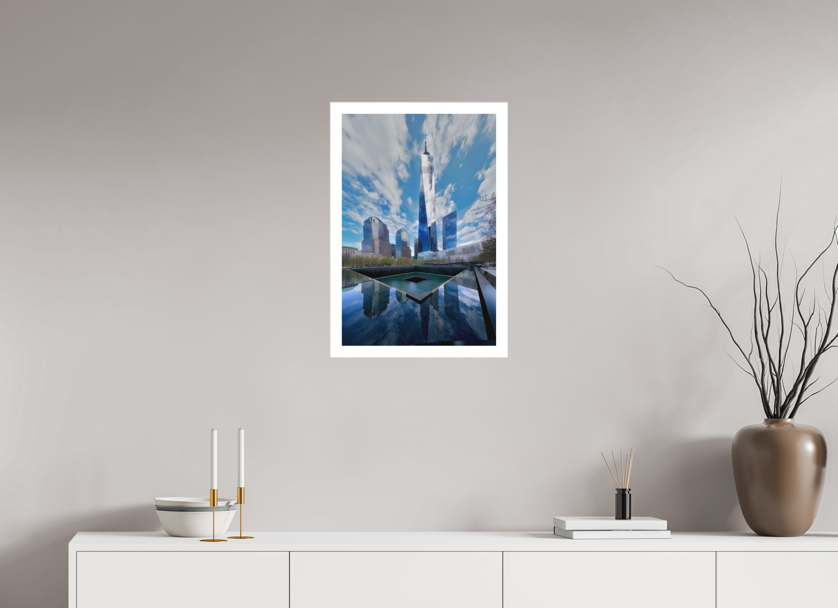 16 x 24″, Fine Art Bonded Acrylic 9/11 Memorial Plaza