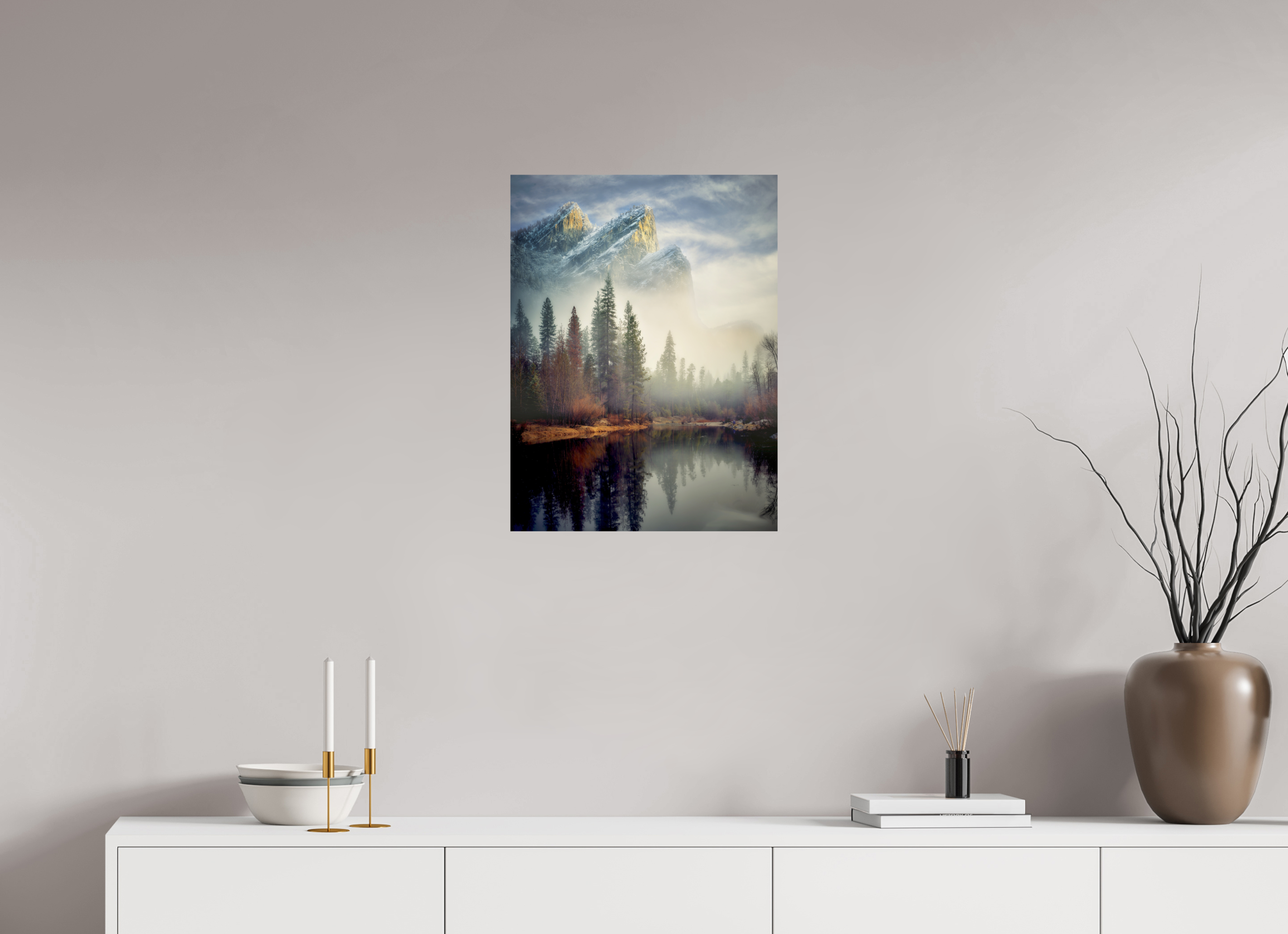 18 x 24″, Giclée Alu-Dibond Leviathans I: In the Mist of the Merced