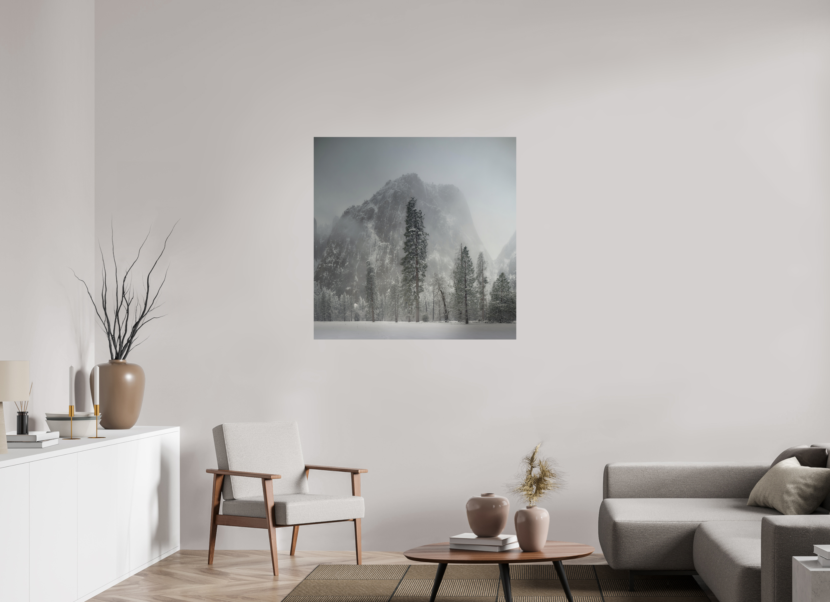40 x 40″, Giclée Alu-Dibond Winter Is Here