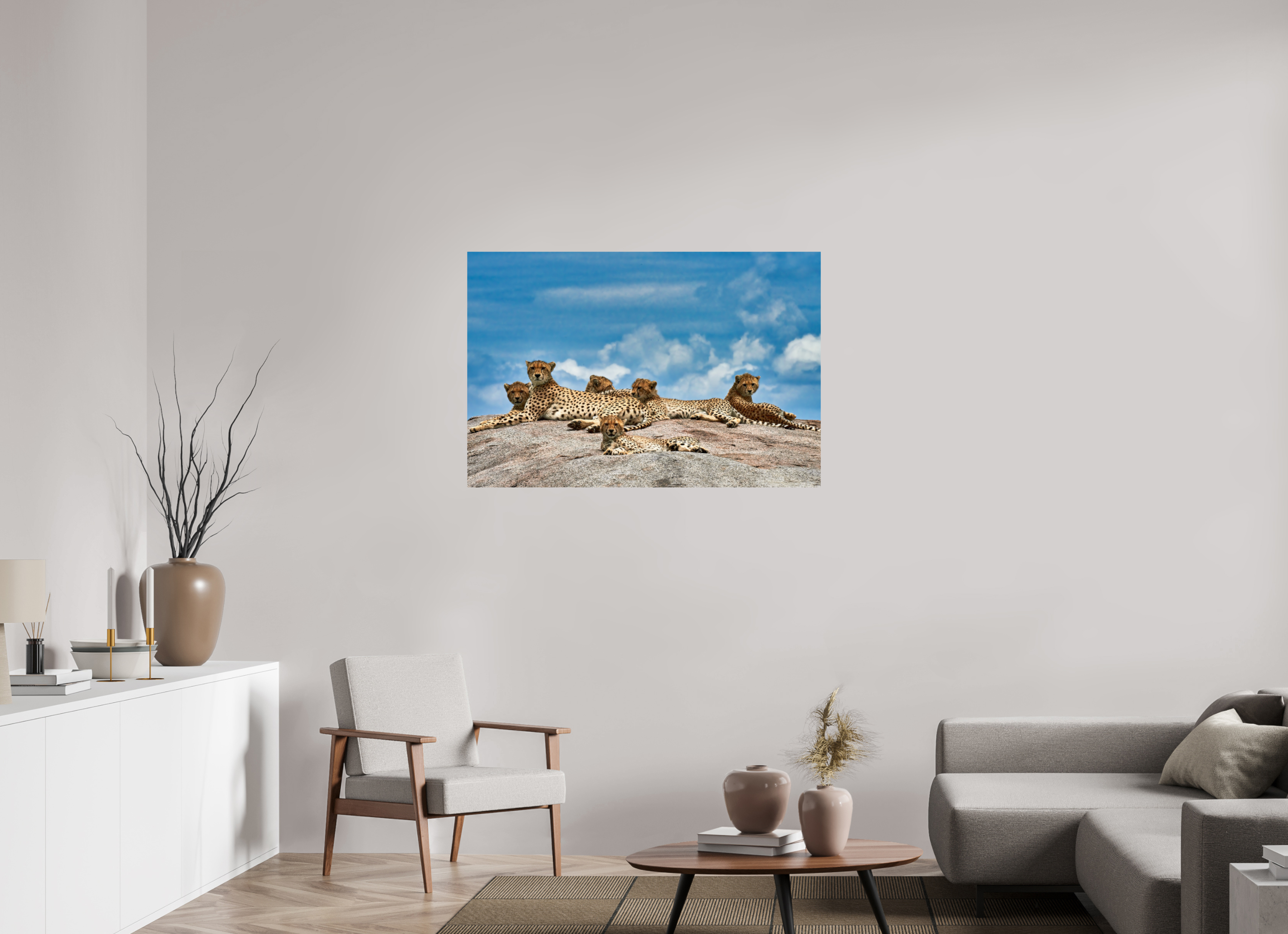 45 x 30″, Giclée Alu-Dibond Super Mom & Cubs
