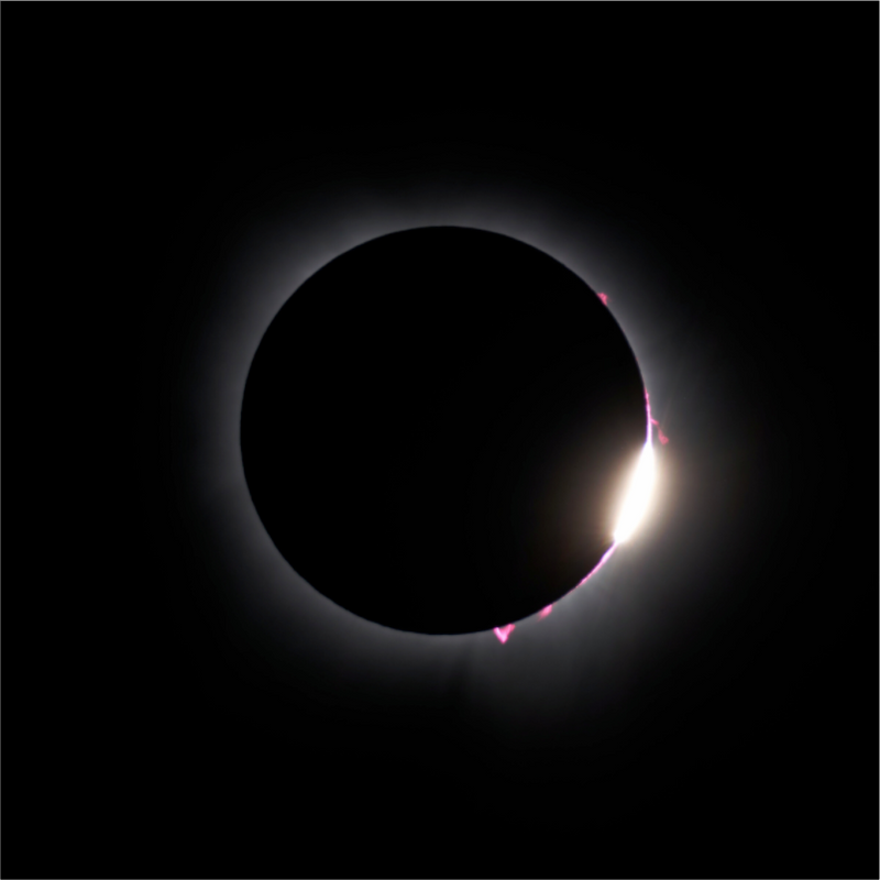 Éclipse de 2024 : Anneau de diamant et Perles de Baily