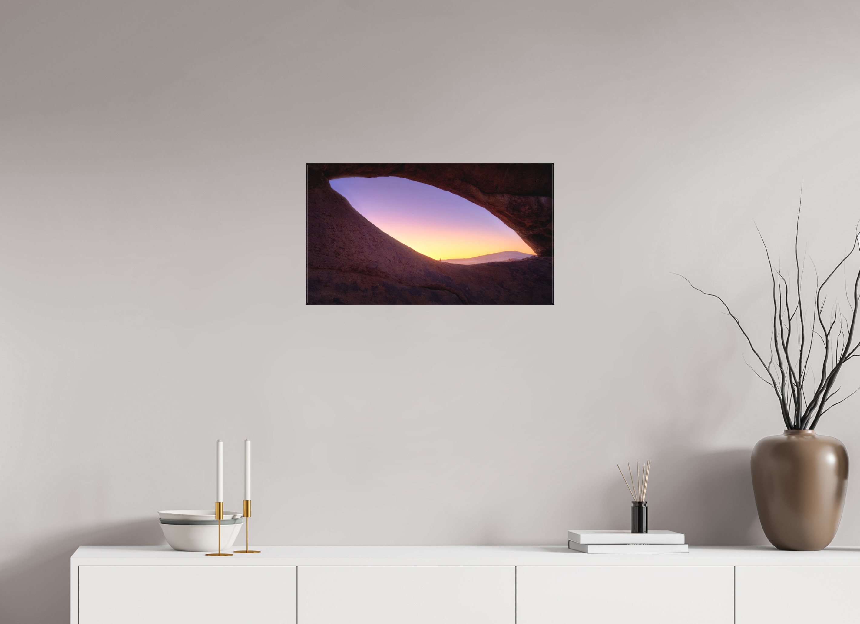 24 x 13.5″, Fine Art Textile Spitzkoppe — The Eye, Namibia
