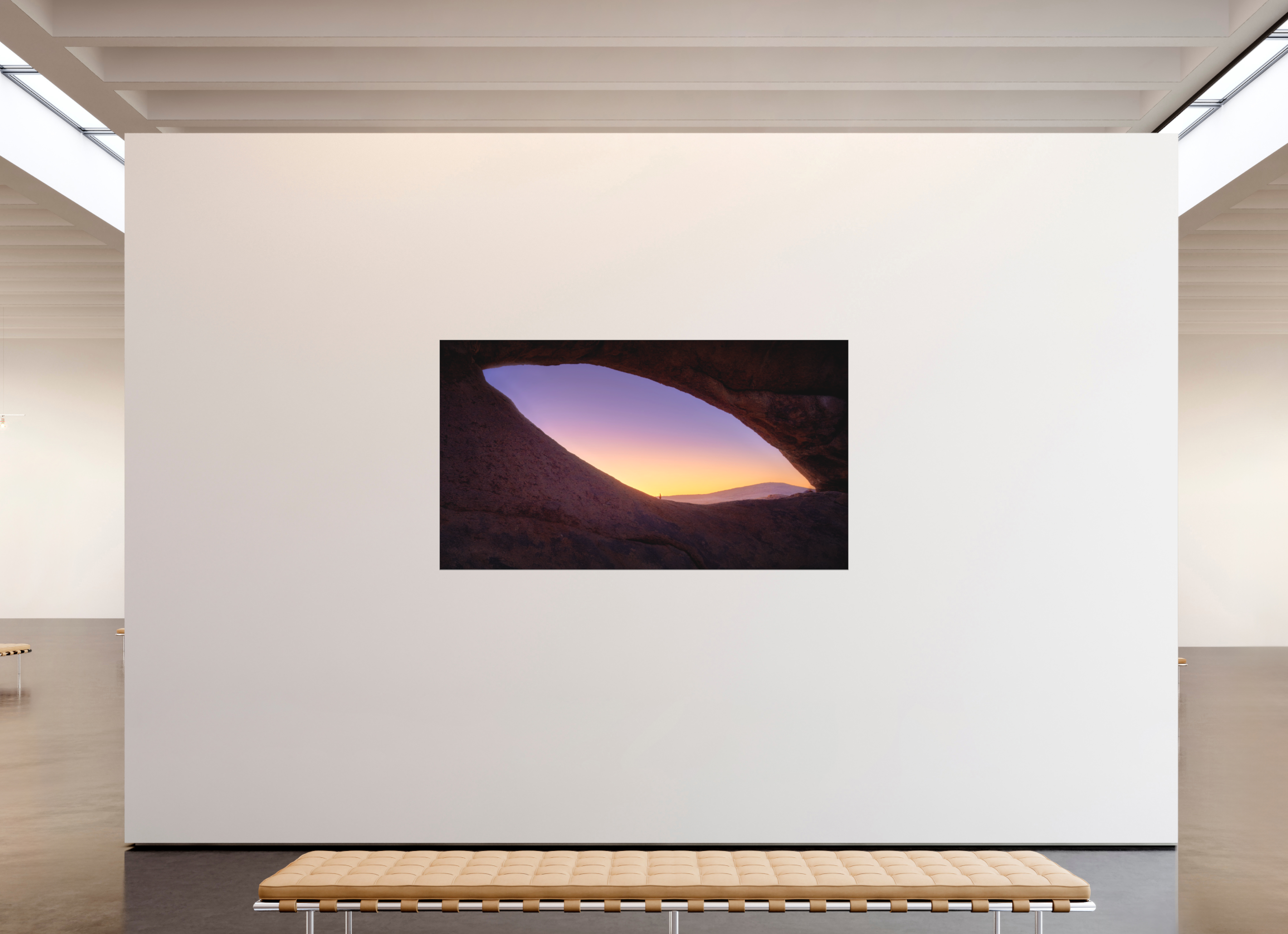 80 x 45″, Bonded Acrylic Black Frame Spitzkoppe — The Eye, Namibia