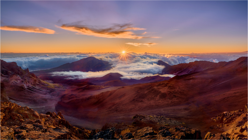 Lever de soleil à Haleakala