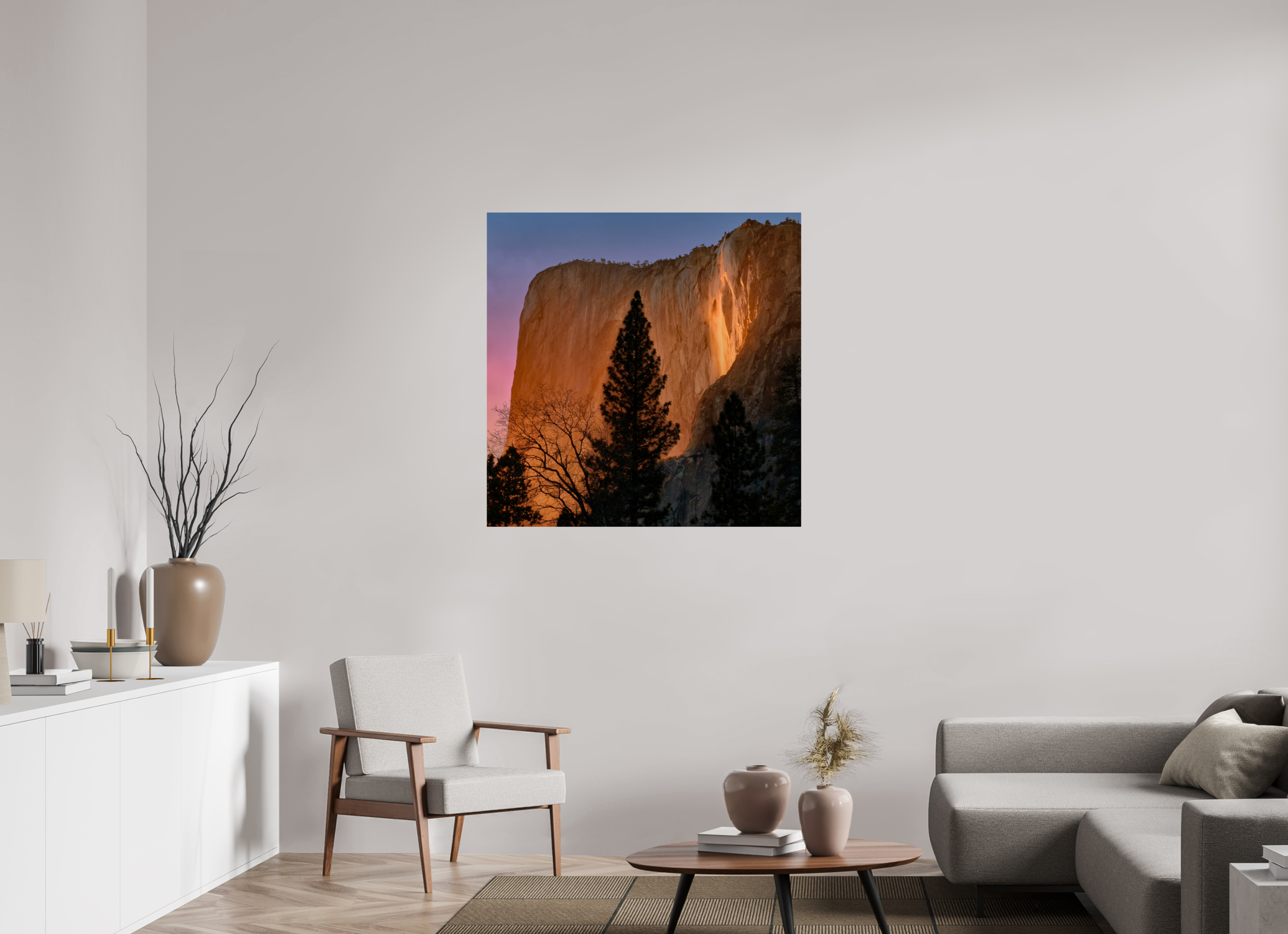 40 x 40″, Giclée Alu-Dibond Horsetail Fall 2025