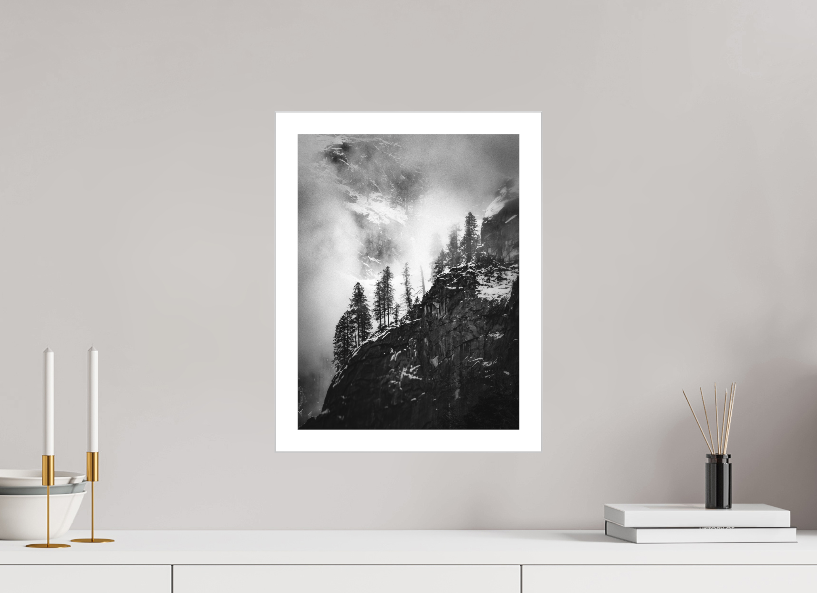 12 x 16″, Fine Art Bonded Acrylic Pines on Granite
