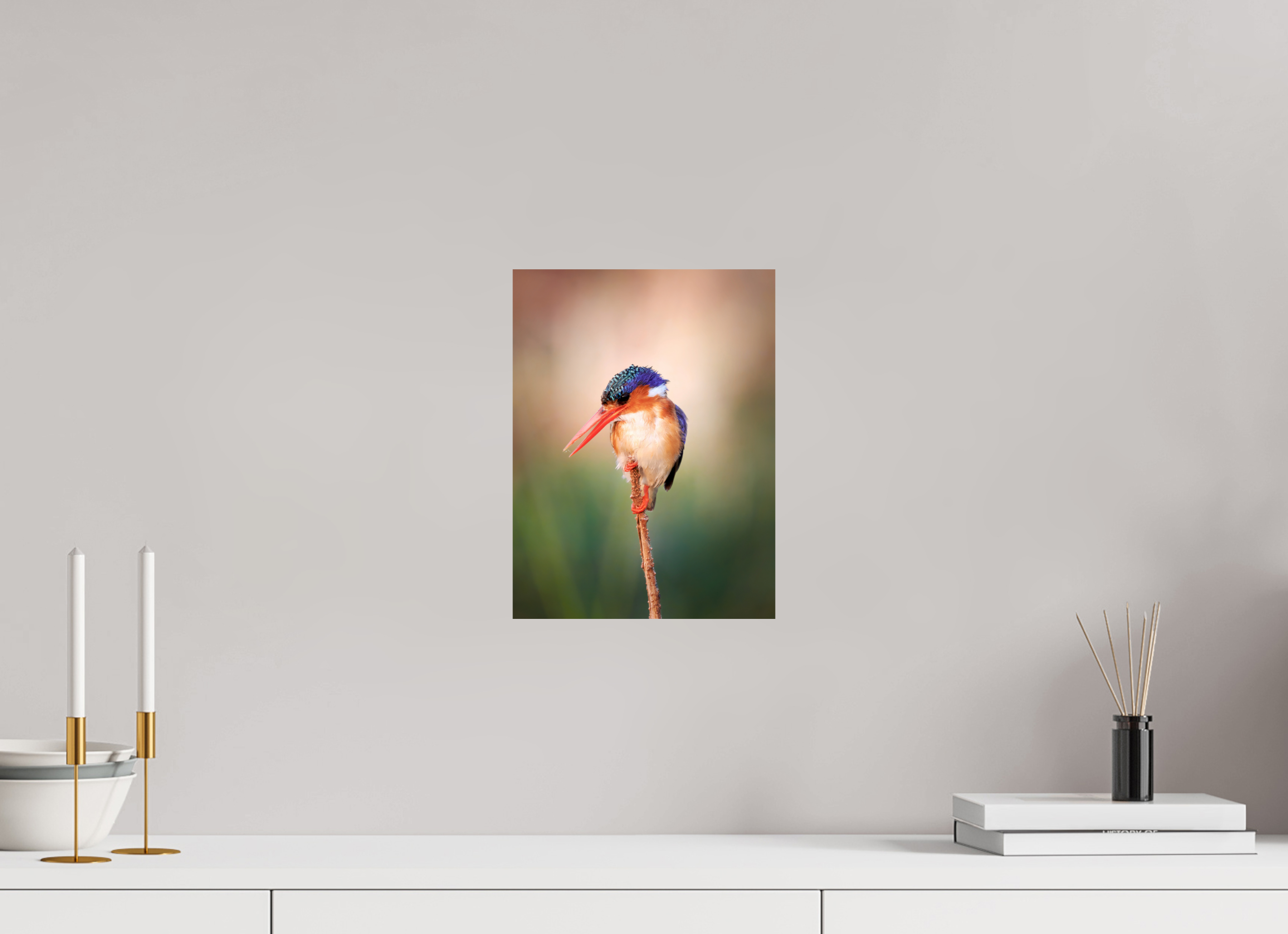 9 x 12″, Giclée Alu-Dibond Chobe River Kingfisher