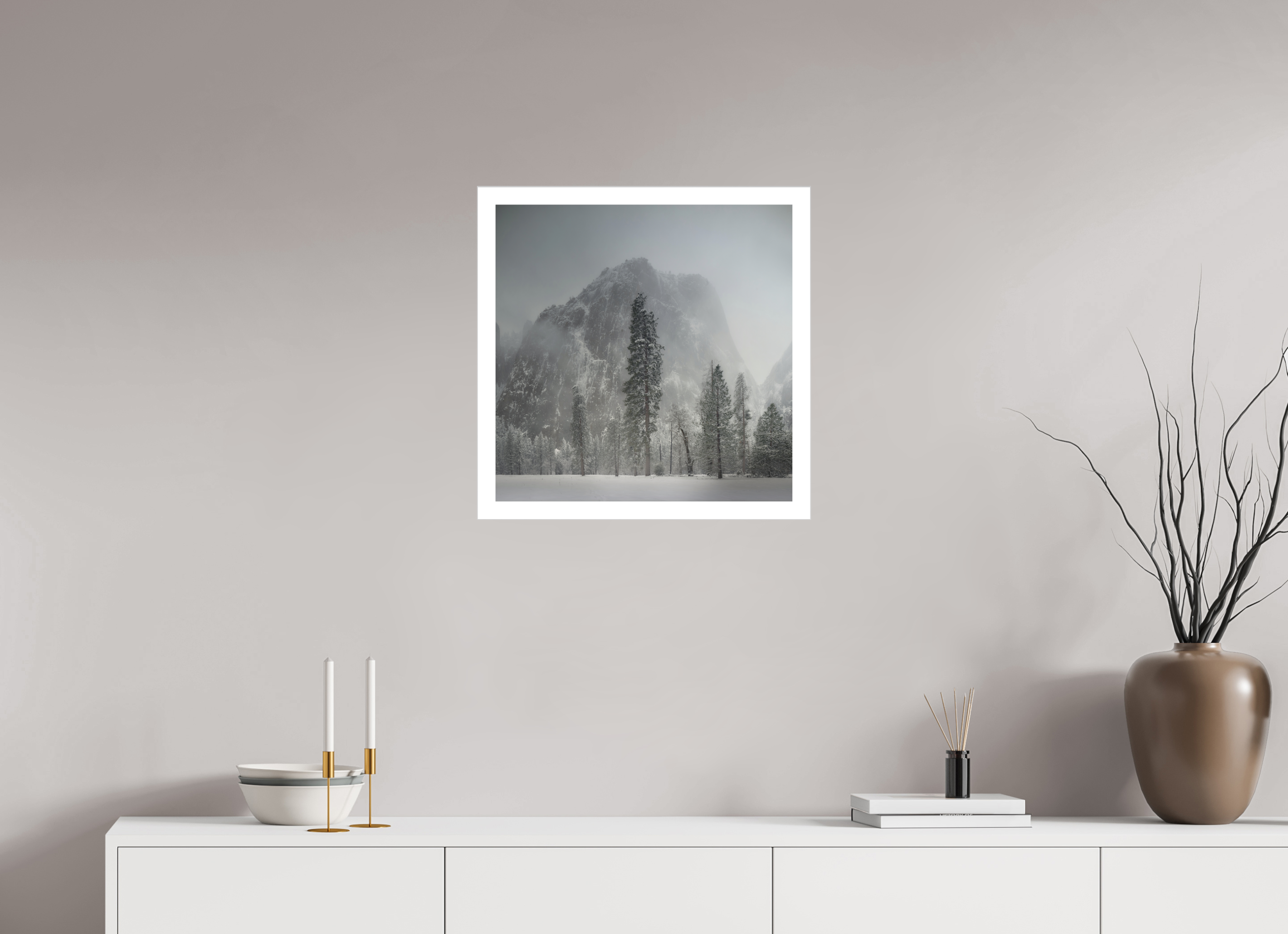 20 x 20″, Fine Art Bonded Acrylic Winter Is Here