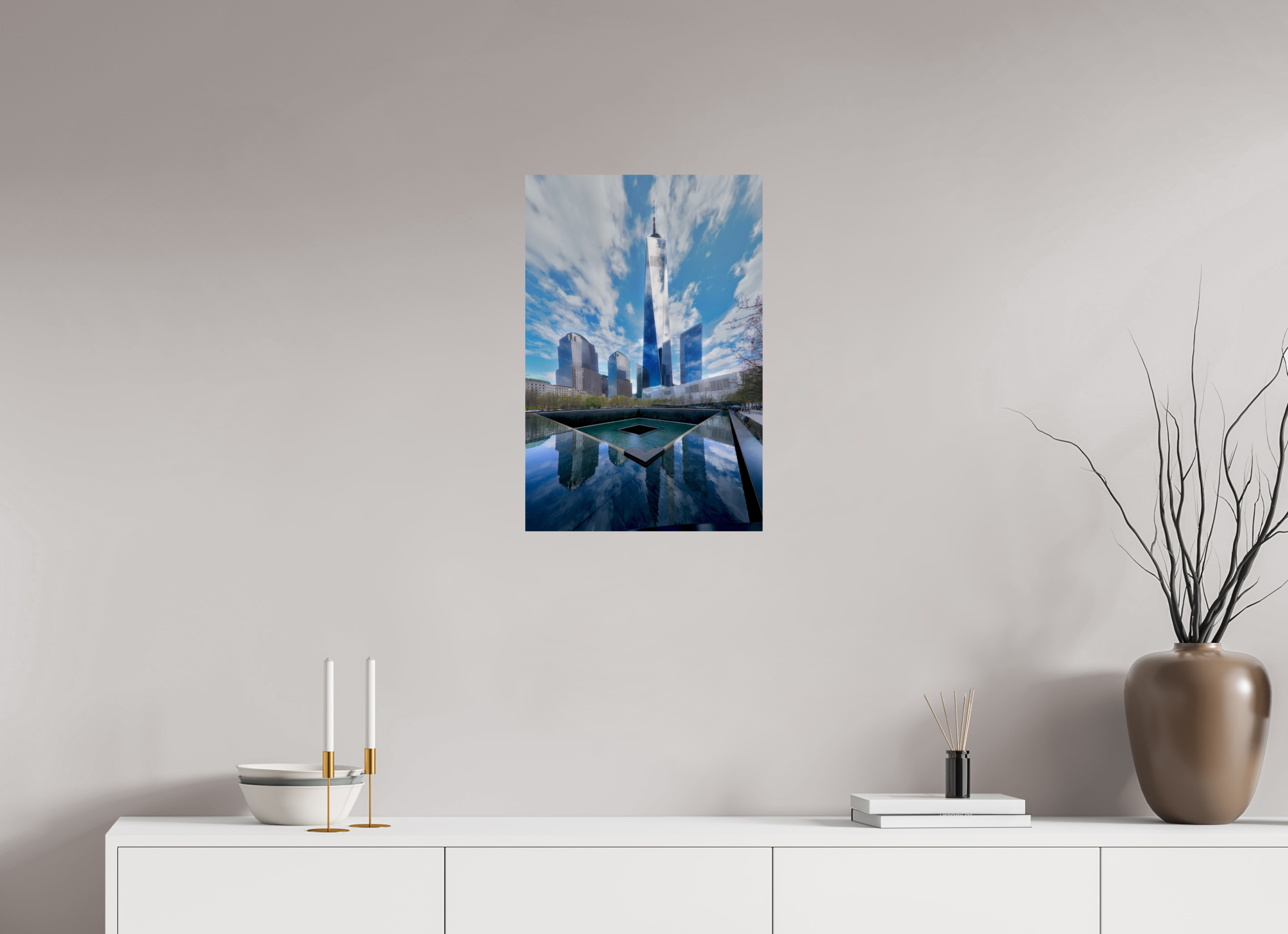 16 x 24″, Giclée Alu-Dibond 9/11 Memorial Plaza