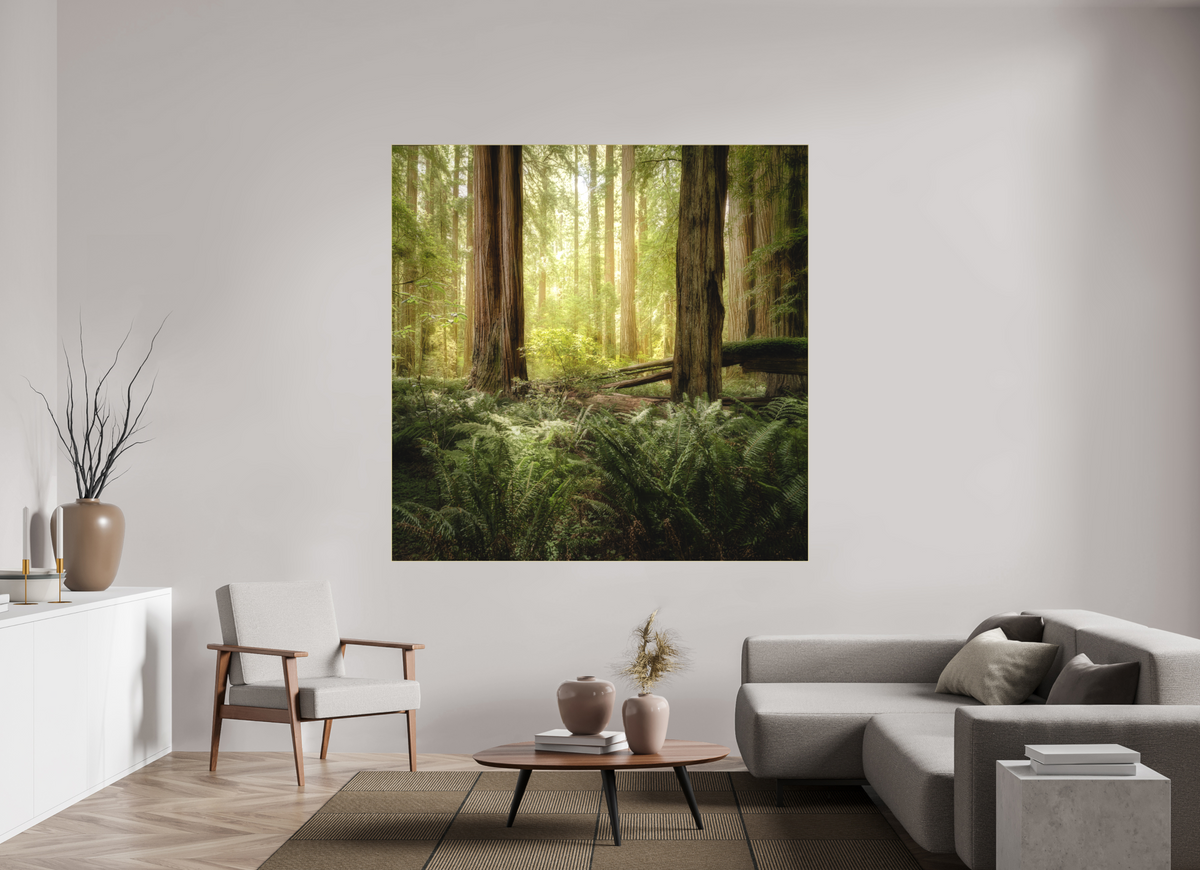 70 x 70″, Bonded Acrylic Gold Frame Lux Armarium: Stout Grove